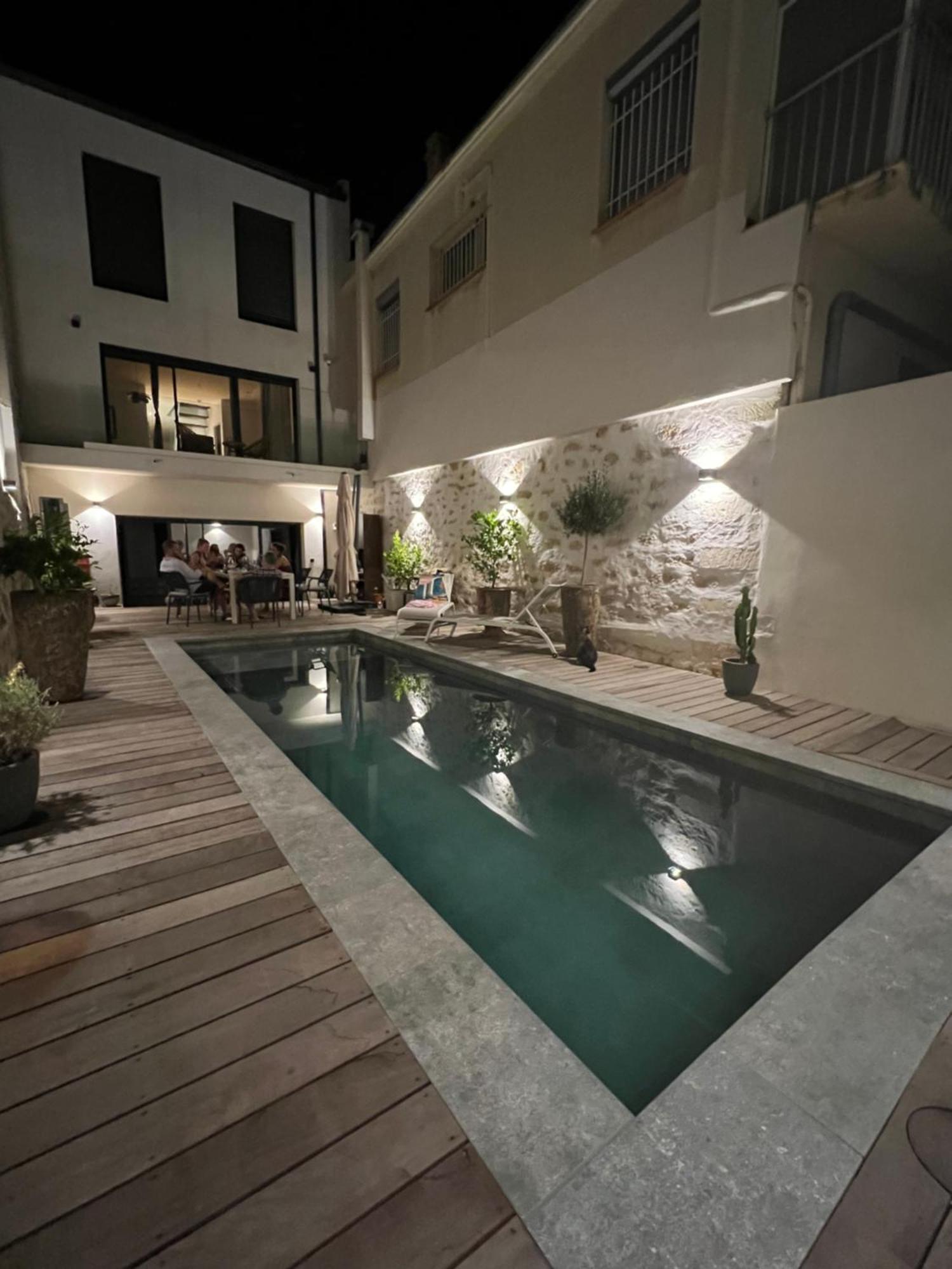 Chambre Dans Maison De Ville Avec Piscine Et Garage En Centre Ville Montpellier Ngoại thất bức ảnh